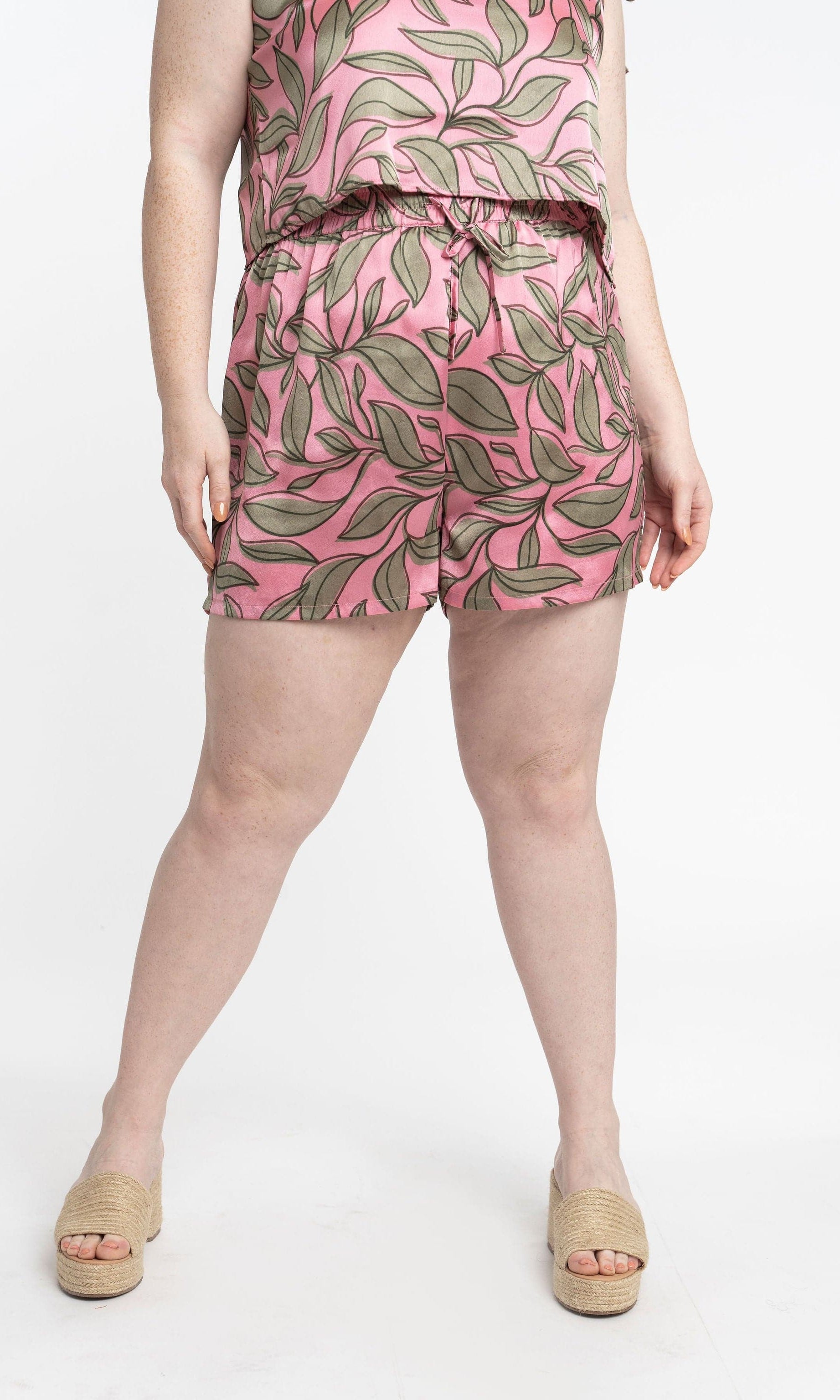 Recycled Polyester Lucia Silky Printed Lounge Shorts GyalBashy