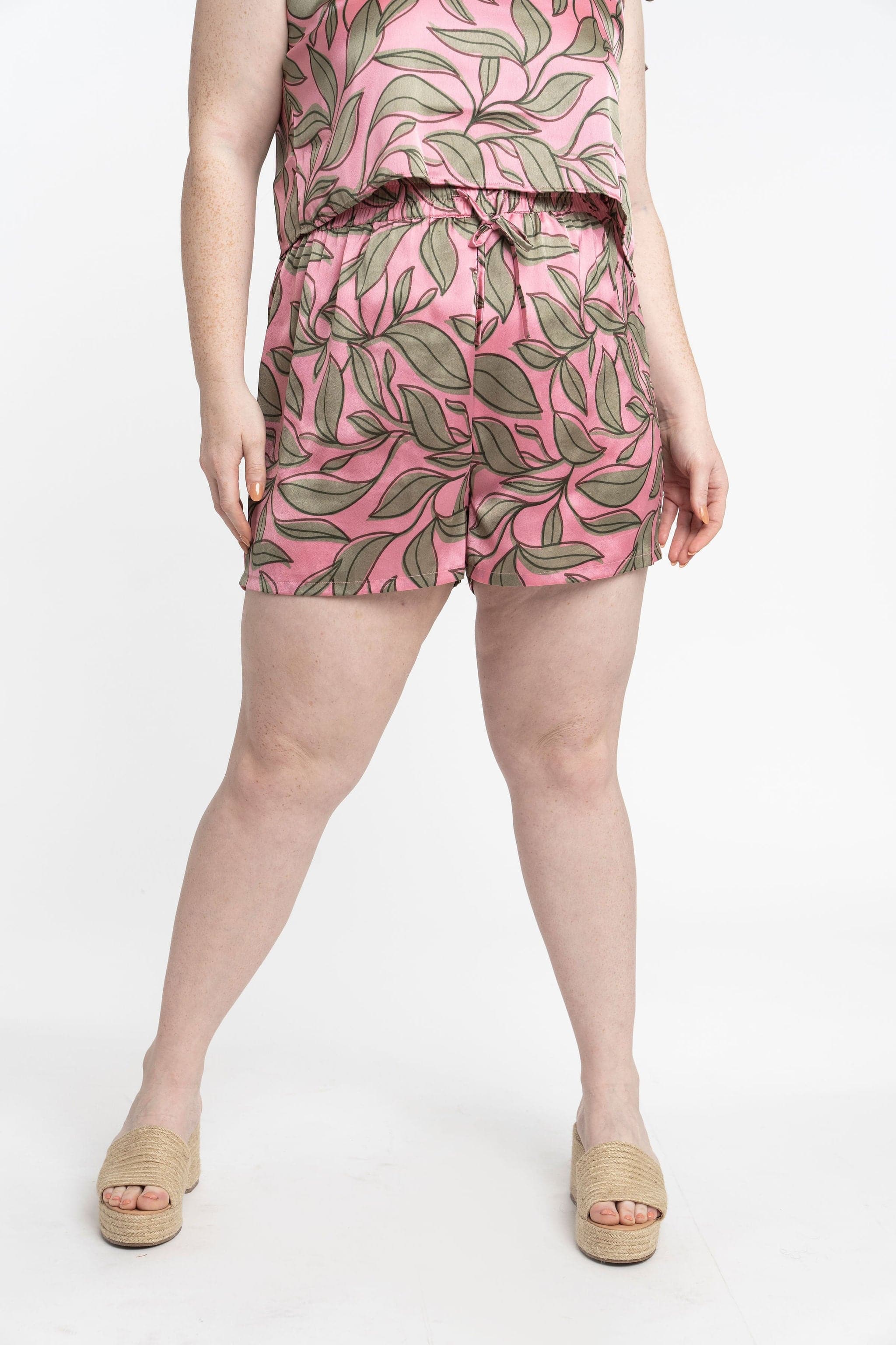 Recycled Polyester Lucia Silky Printed Lounge Shorts GyalBashy