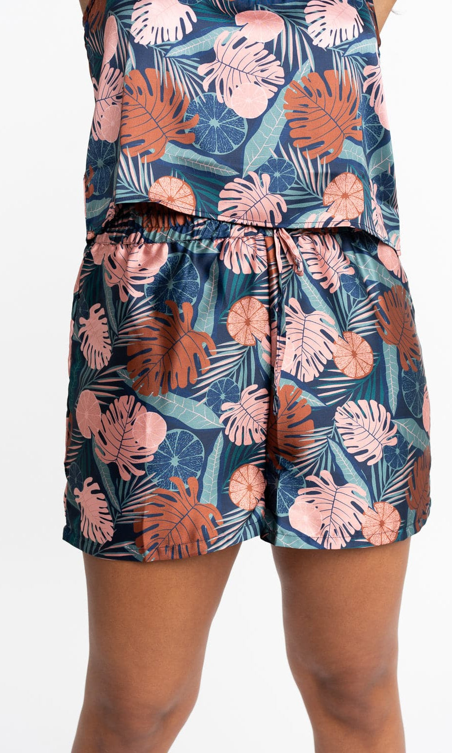 Recycled Polyester Lucia Silky Printed Lounge Shorts GyalBashy