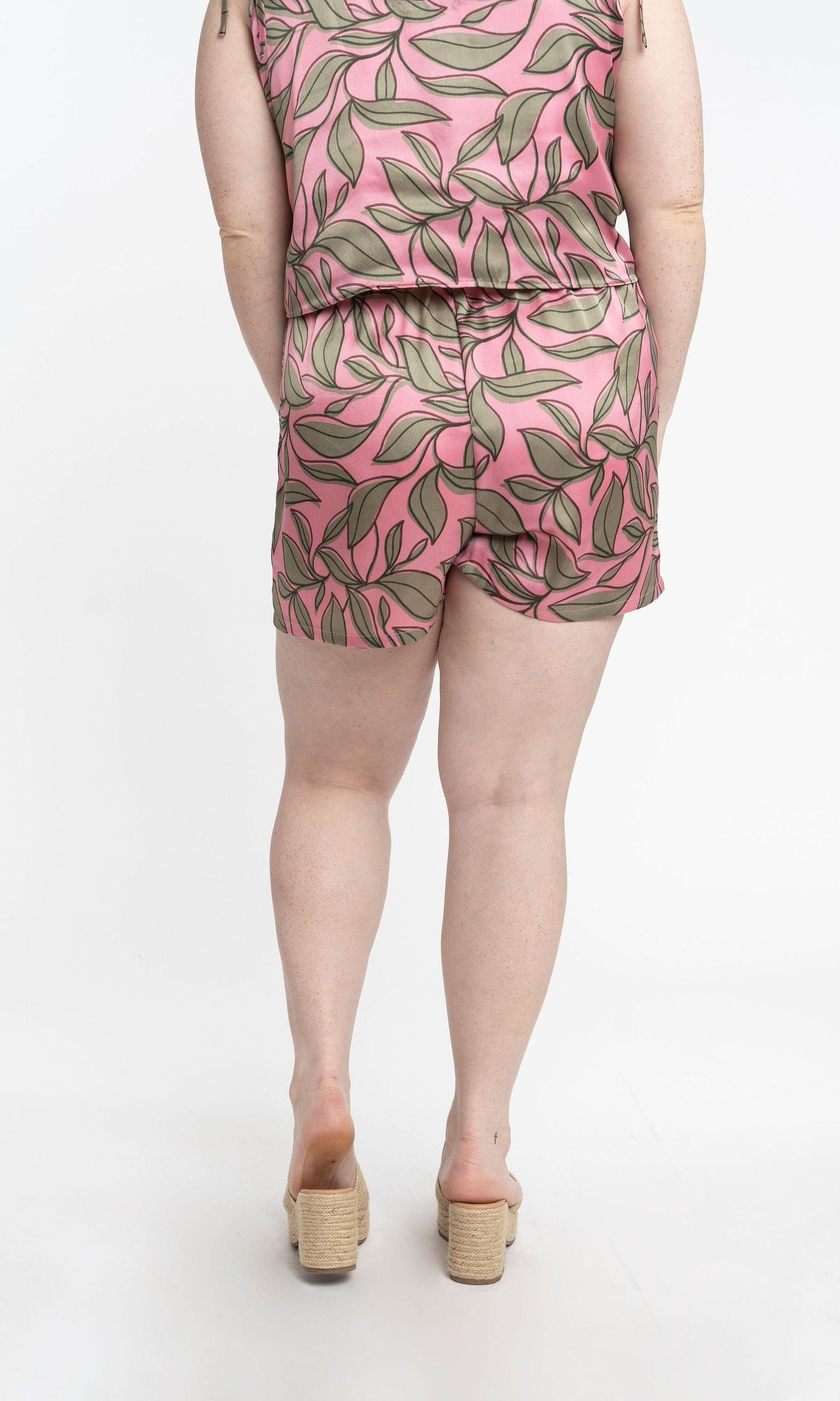 Recycled Polyester Lucia Silky Printed Lounge Shorts GyalBashy