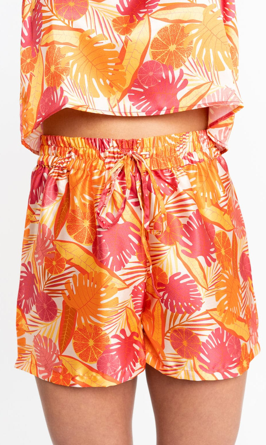 Recycled Polyester Lucia Silky Printed Lounge Shorts GyalBashy