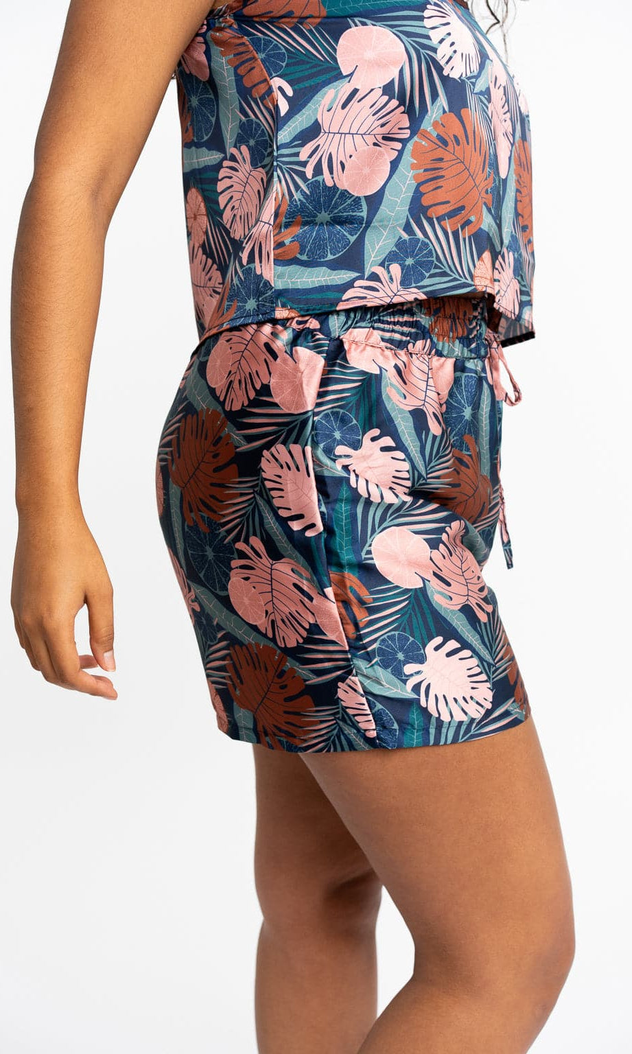 Recycled Polyester Lucia Silky Printed Lounge Shorts GyalBashy