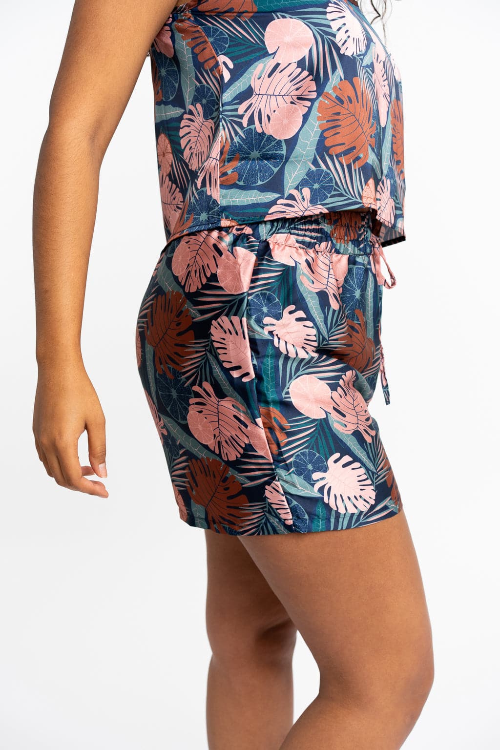 Recycled Polyester Lucia Silky Printed Lounge Shorts GyalBashy