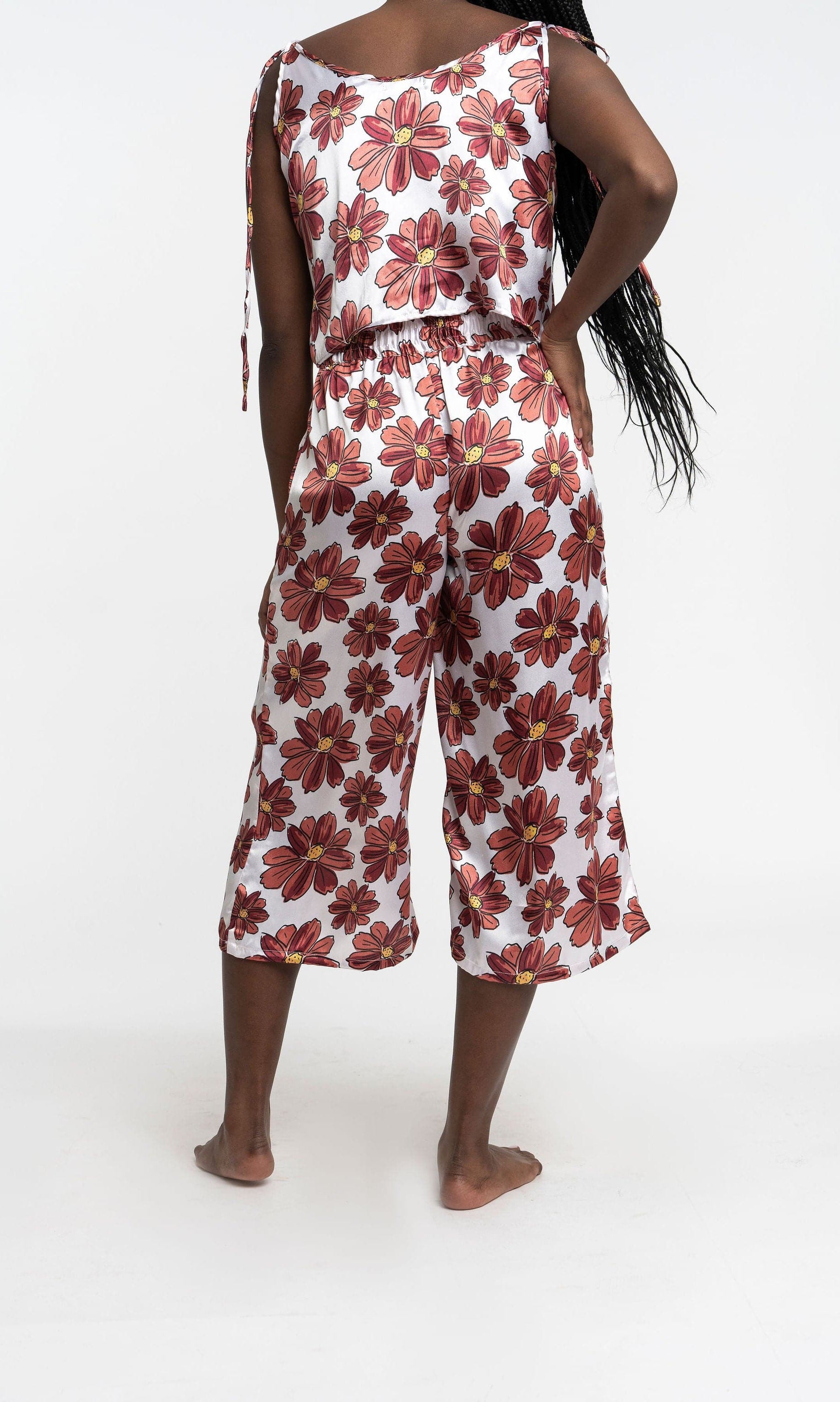 Recycled Polyester Sierra Printed Silky Lounge Pants GyalBashy