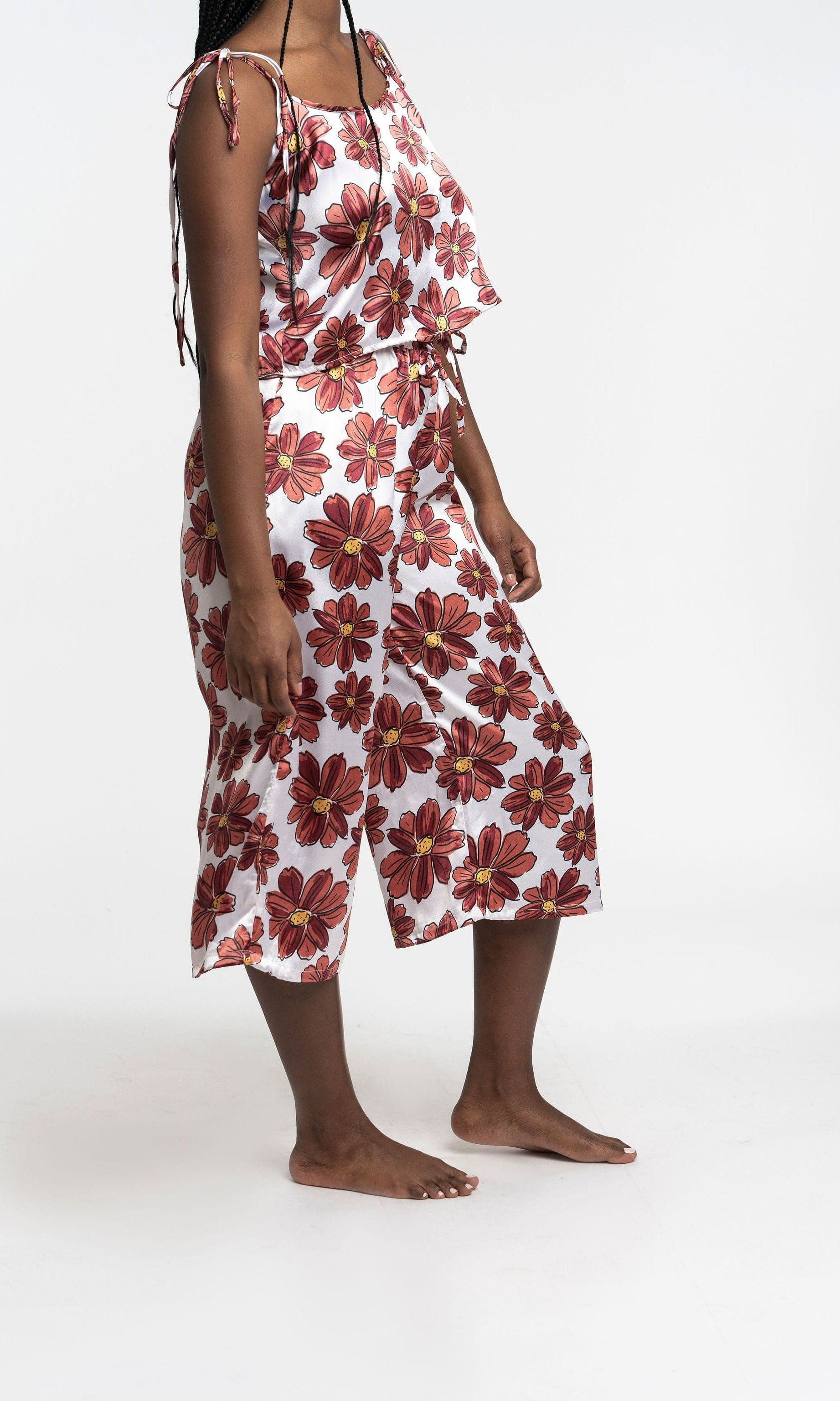 Recycled Polyester Sierra Printed Silky Lounge Pants GyalBashy