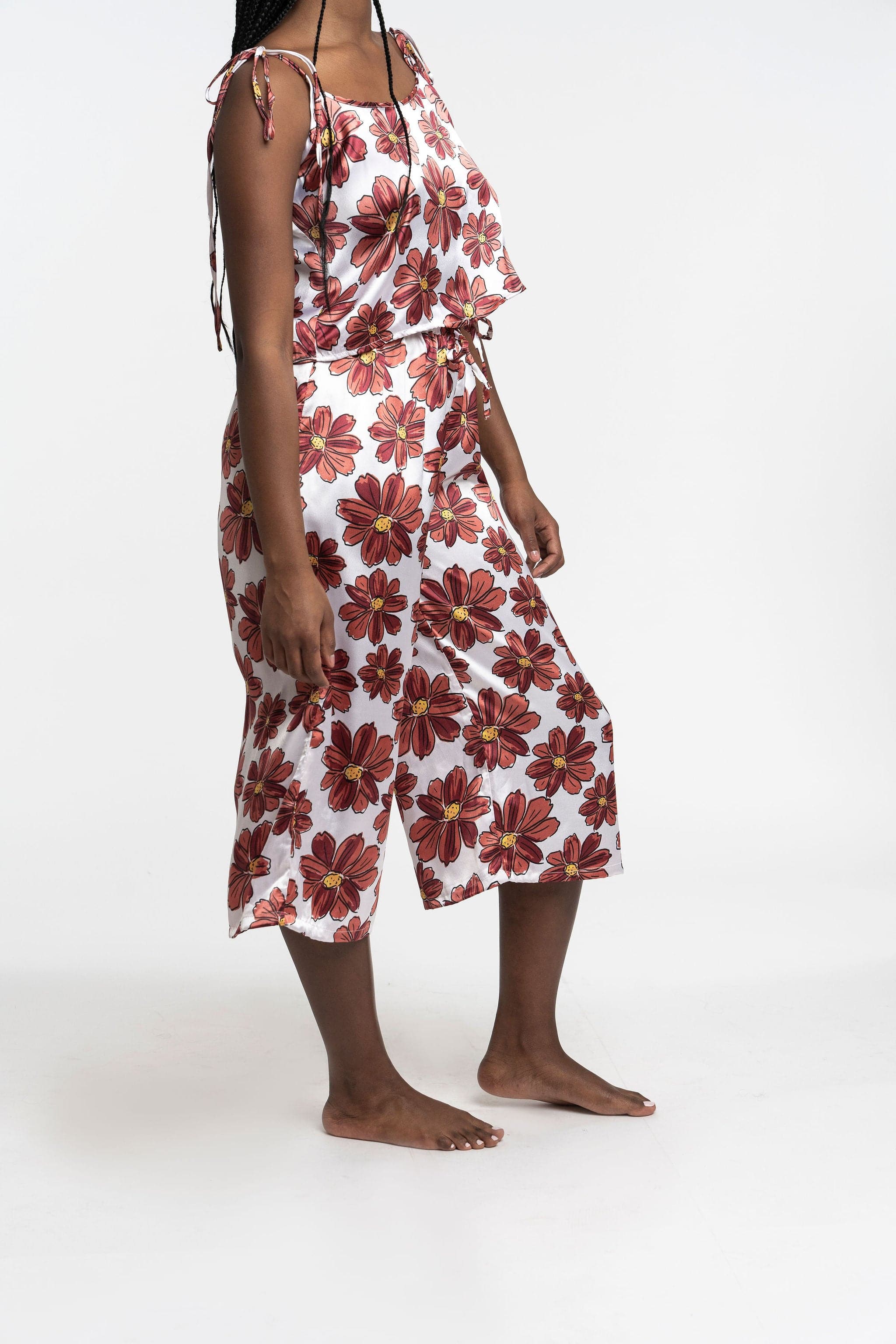 Recycled Polyester Sierra Printed Silky Lounge Pants GyalBashy