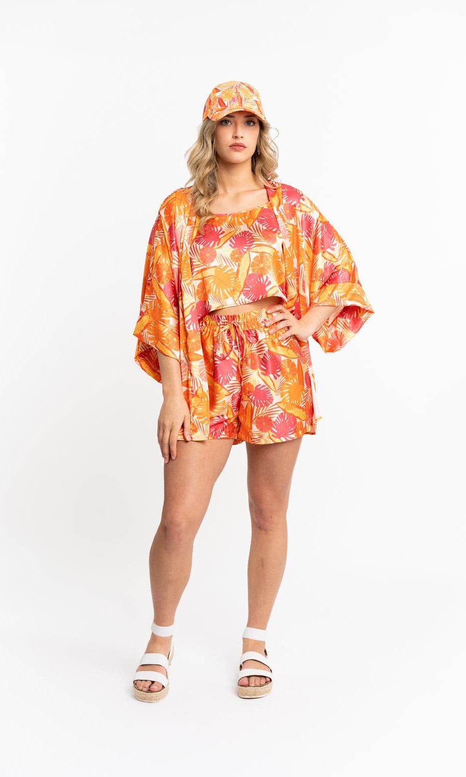 Recycled Polyester Victoria Silky Printed Ruana GyalBashy