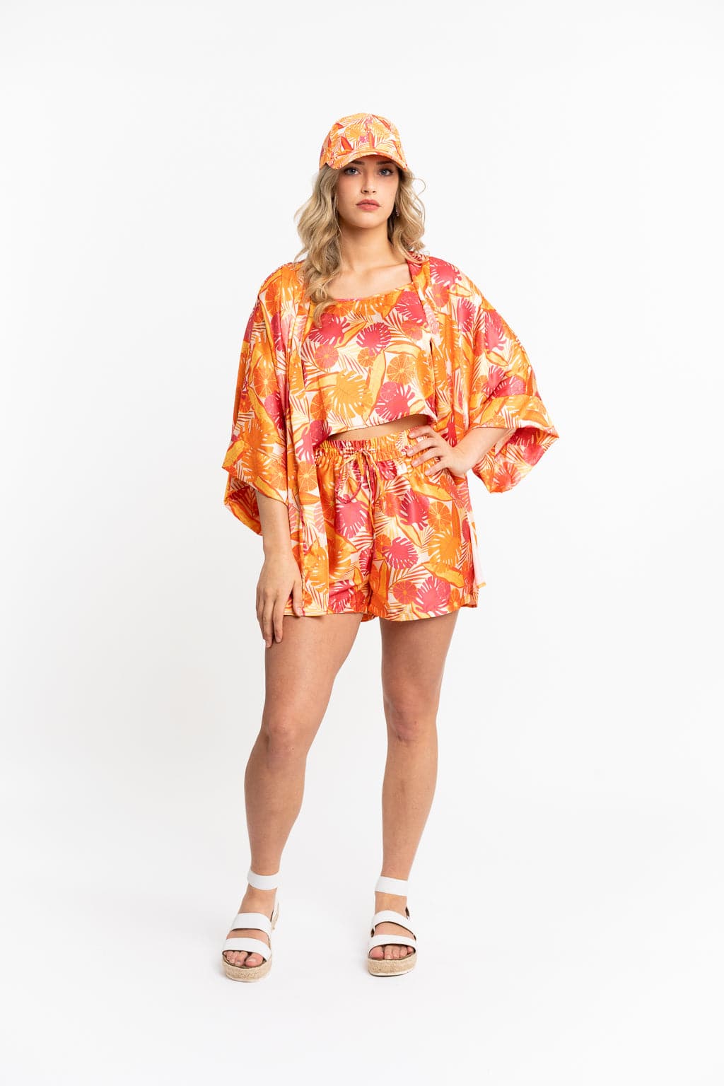 Recycled Polyester Victoria Silky Printed Ruana GyalBashy