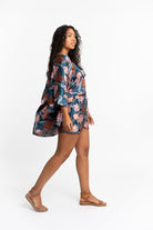 Recycled Polyester Victoria Silky Printed Ruana GyalBashy