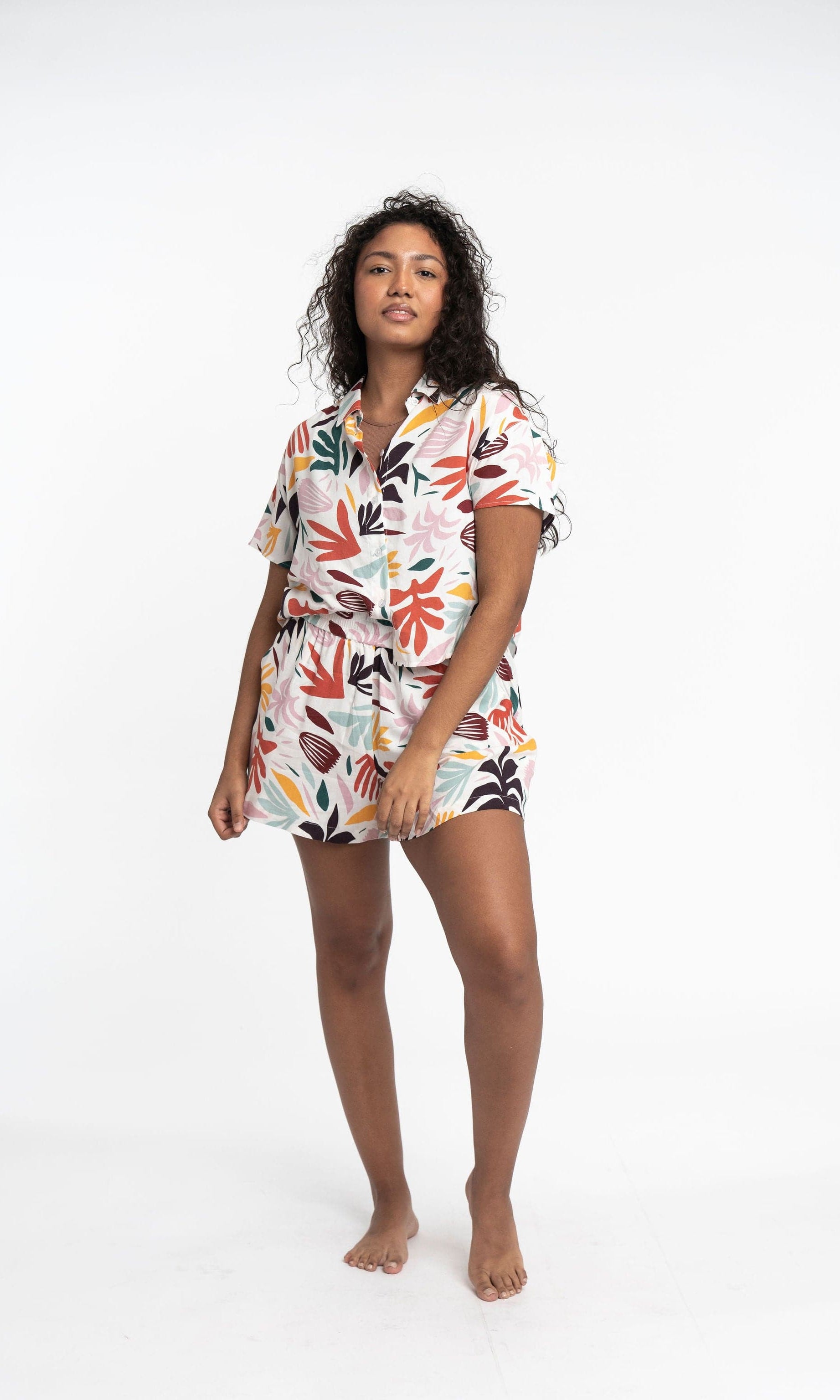 Rio EcoVero‚Ñ¢ Viscose Printed Camp Shorts GyalBashy