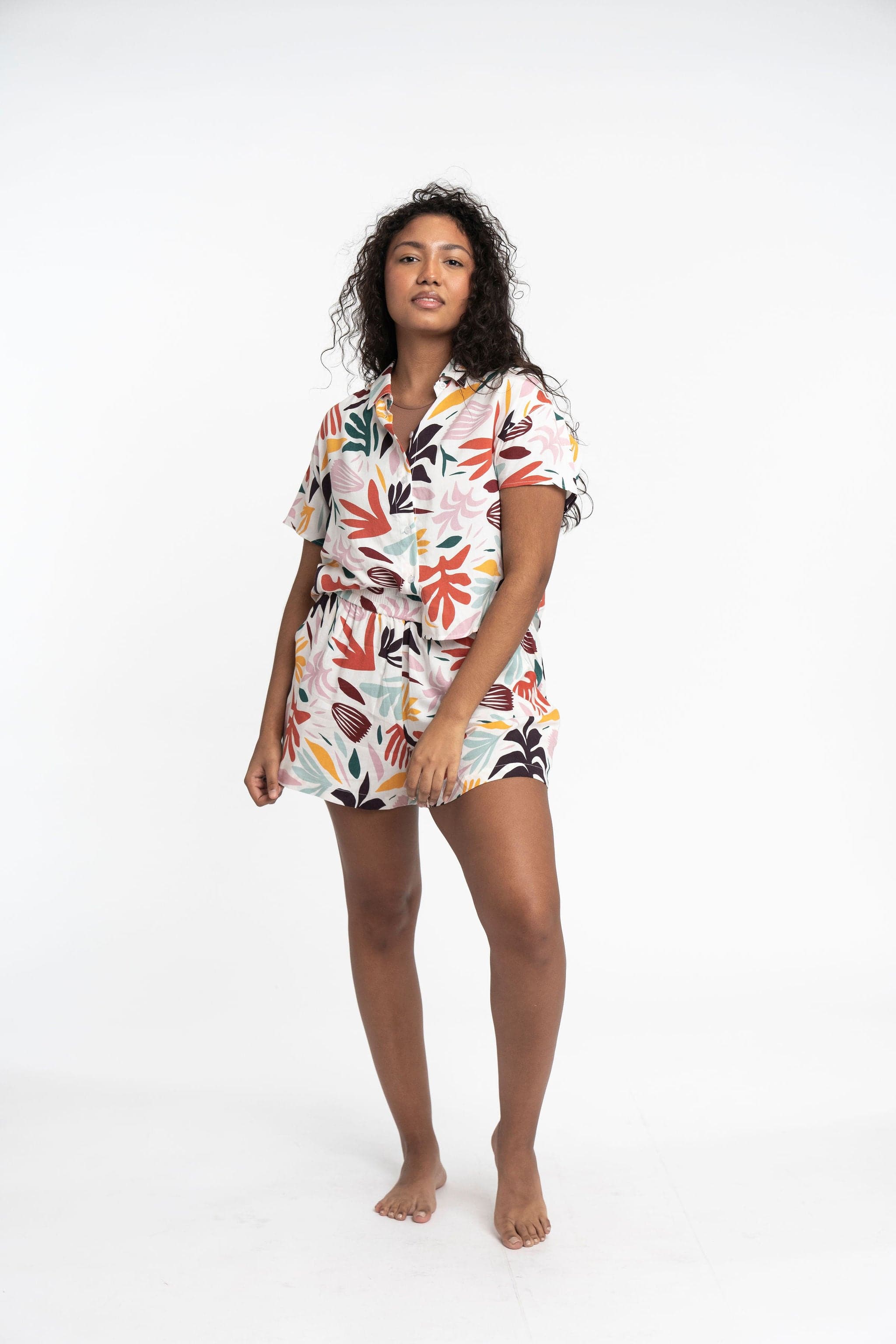 Rio EcoVero‚Ñ¢ Viscose Printed Camp Shorts GyalBashy