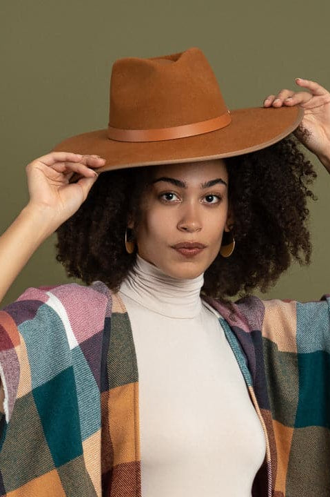Wool Rancher with Genuine Leather Band GyalBashy