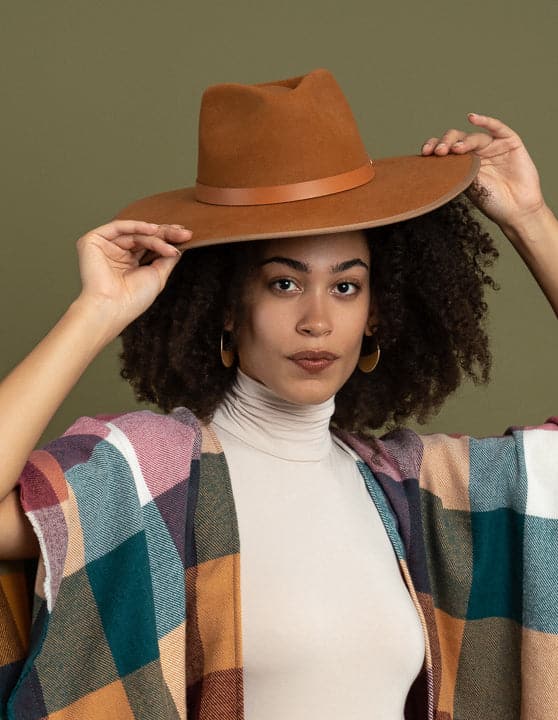 Wool Rancher with Genuine Leather Band GyalBashy