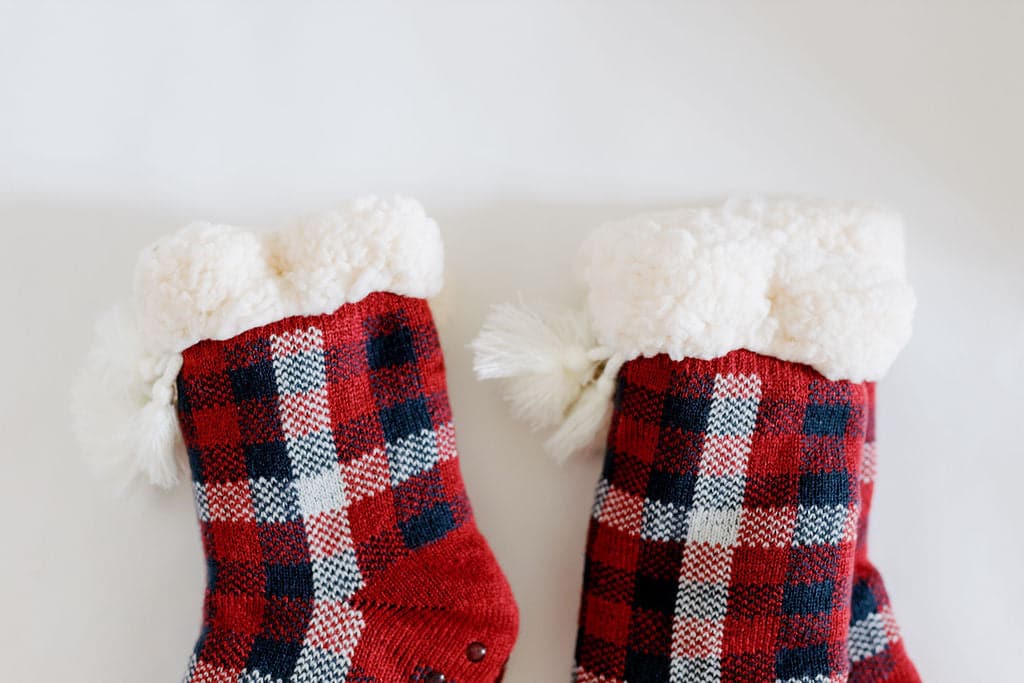Youth Knit Slipper Socks With Sherpa Lining GyalBashy