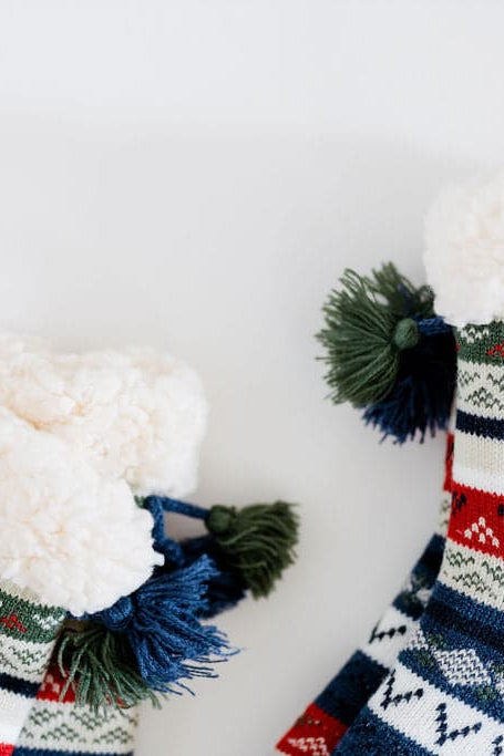 Youth Knit Slipper Socks With Sherpa Lining GyalBashy