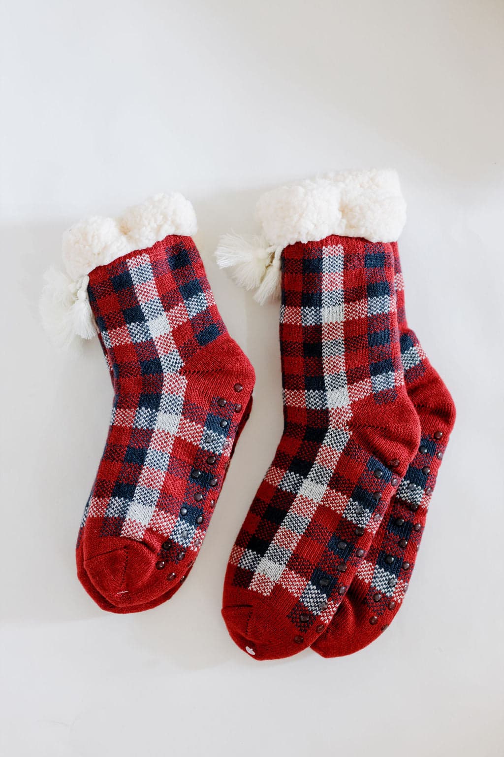 Youth Knit Slipper Socks With Sherpa Lining GyalBashy
