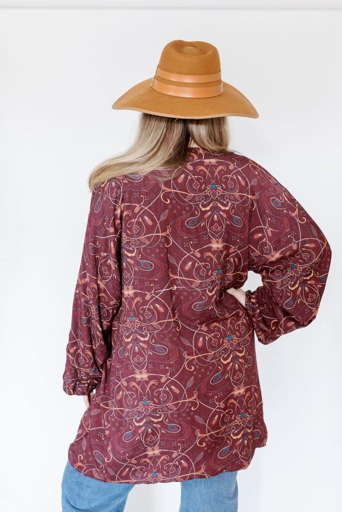 EcoVero‚Äö√ë¬¢ Viscose Reversible Printed Kimono GyalBashy