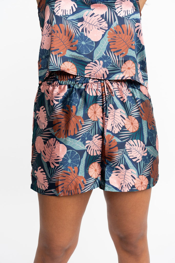 Recycled Polyester Lucia Silky Printed Lounge Shorts GyalBashy