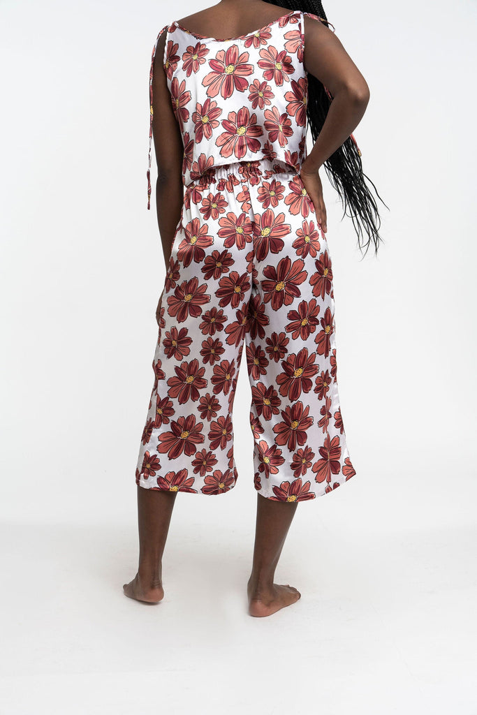 Recycled Polyester Sierra Printed Silky Lounge Pants GyalBashy